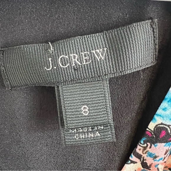 J Crew Long Sleeve Floral Ruffle Tiered Midi Dress Sz 8 V Neck Flirty Flowy - Picture 3 of 12